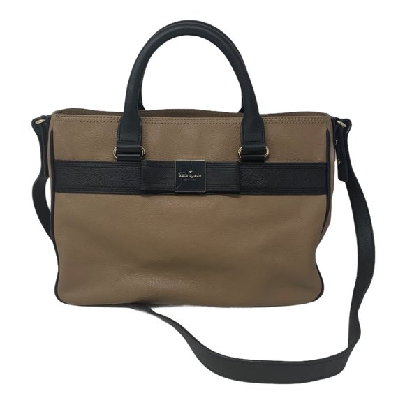 kate spade Handbags - Kate Spade Primrose Hill Goldie Bow Satchel Crossbody Bag Light Brown